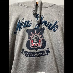 NY Rangers hoodie.